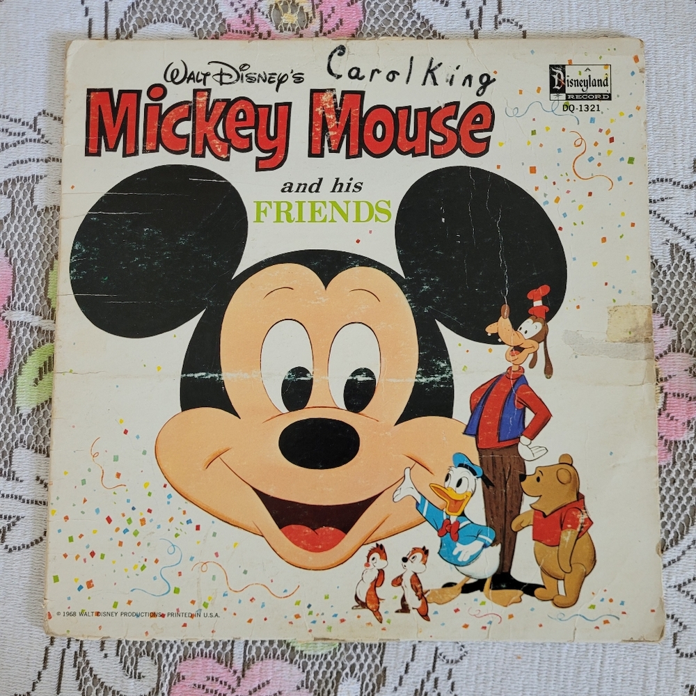 Vintage Mickey Mouse and his Fiends Vinyl Record, Walt Disney c1968